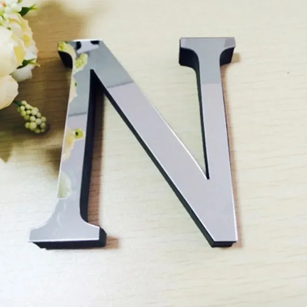 💖3/$15💖 3D Acrylic Mirror Wall Sticker Letter 